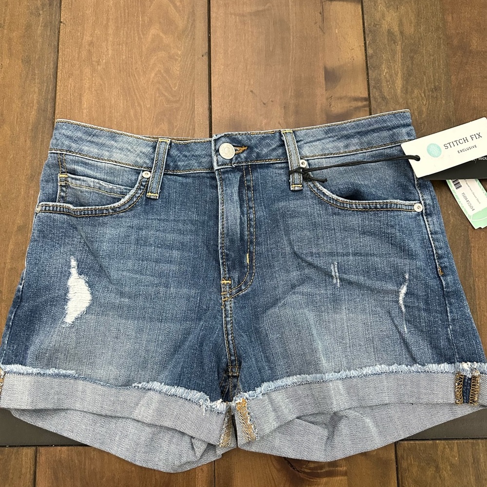 Women's Blue Denim Shorts